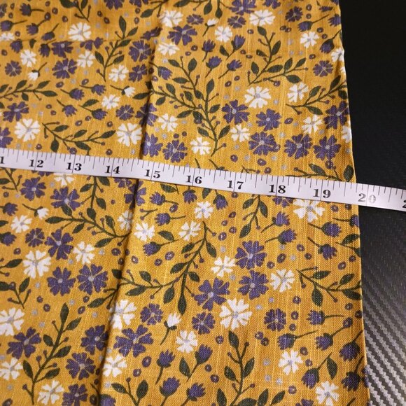 NEW ModCloth Spruced Up Summer Sleeveless Top Yellow Floral Linen Women's Size M - Picture 13 of 14